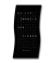 Wortuhr WAVE – Satiniert – 32x62 cm