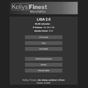 Wortuhr LISA  - HW UPGRADE AUF LISA 2.0 IP (WLAN)